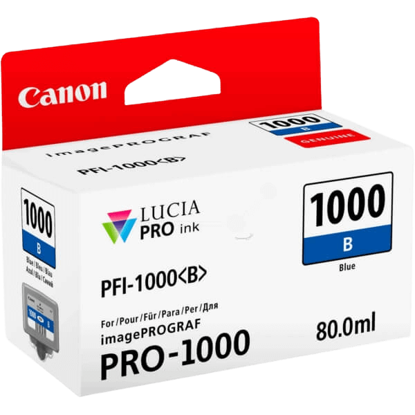 Canon PFI-1000B / 0555C001 blå bläckpatron - Original