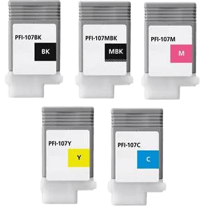 Canon PFI-107 CMYK "välj själv" rabattpaket rabatt paket - Kompatibel