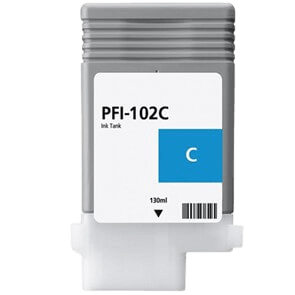 Canon PFI102C / 0896B001 cyan bläckpatron - Kompatibel