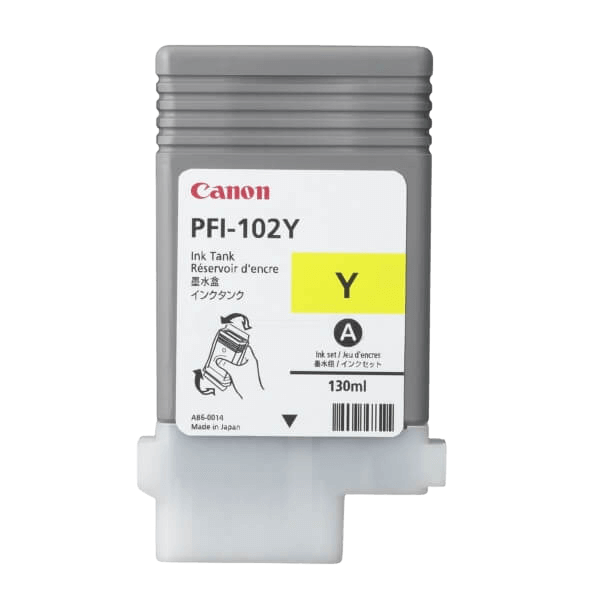 Canon PFI102Y / 0898B001 gul bläckpatron - Original