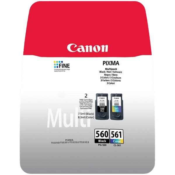 Canon PG-560 / CL-561 / 3713C006 CMYK rabattpaket - Original