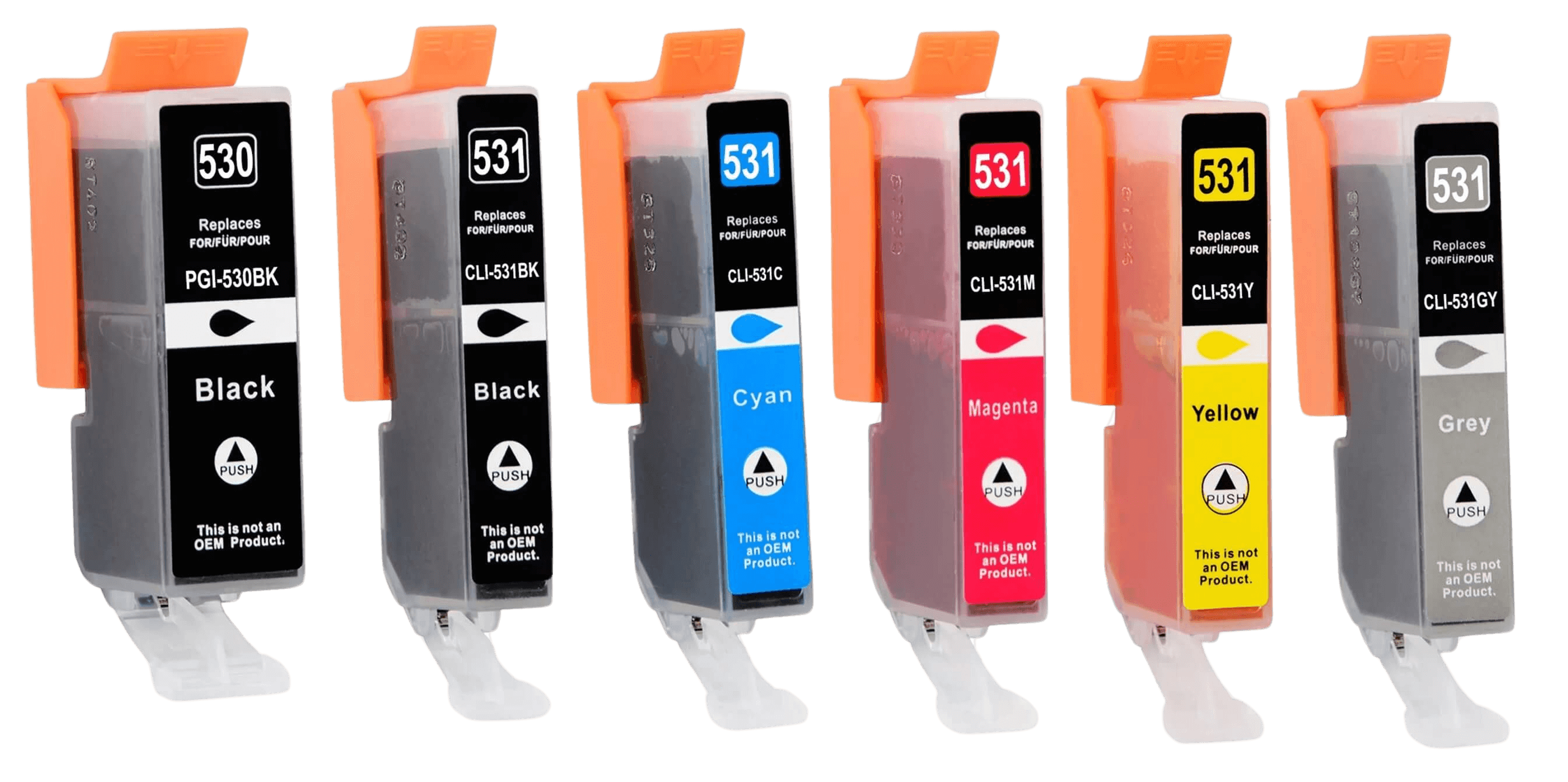 Canon PGI-530PGBK+CLI-531CMYKGY CMYK "välj själv" rabattpaket rabatt paket - Kompatibel