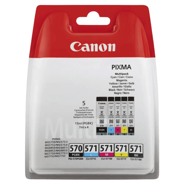 Canon PGI-570 - CLI-571 / 0372C004 CMYK rabattpaket - Original