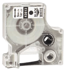 Dymo S0720780 / 43613 Svart text / Vit tejp 6 mm x 7 m tejp - Kompatibel