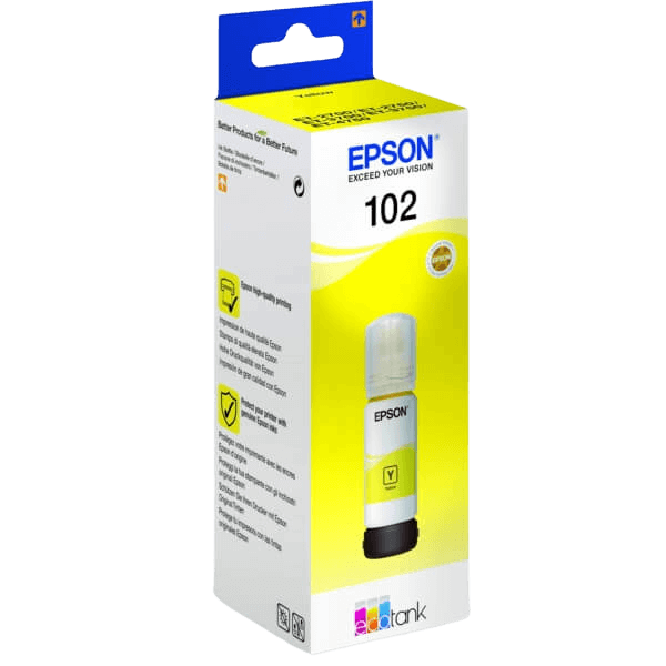 Epson 102 / C13T03R440 gul bläck refill - Original