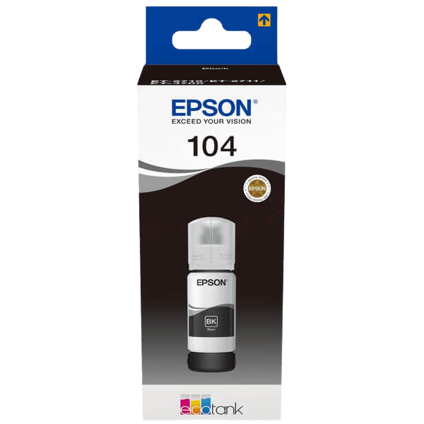 Epson 104 / C13T00P140 svart bläck refill - Original