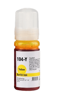 Epson 104 / C13T00P440 gul bläck refill - Kompatibel