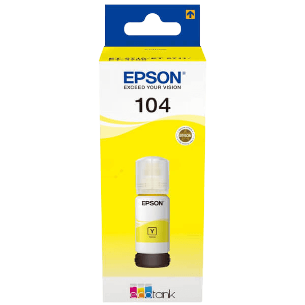 Epson 104 / C13T00P440 gul bläck refill - Original