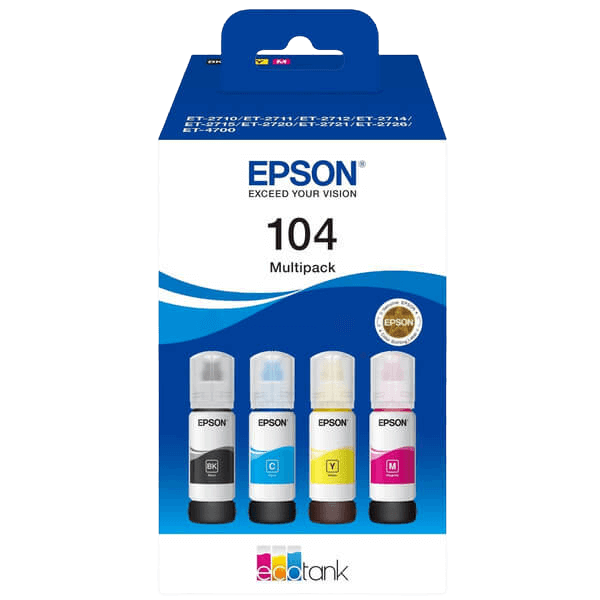 Epson 104 / C13T00P640 CMYK rabattpaket - Original