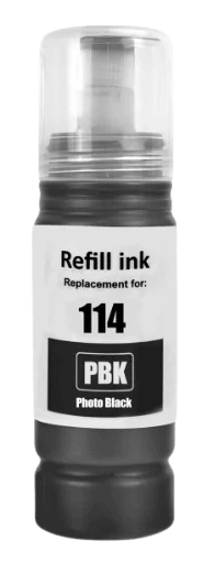 Epson 114 / C13T07B140 foto svart bläck refill - Kompatibel