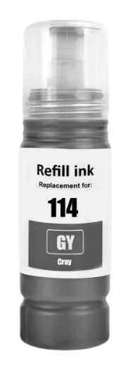 Epson 114 / C13T07B540 grå bläck refill - Kompatibel