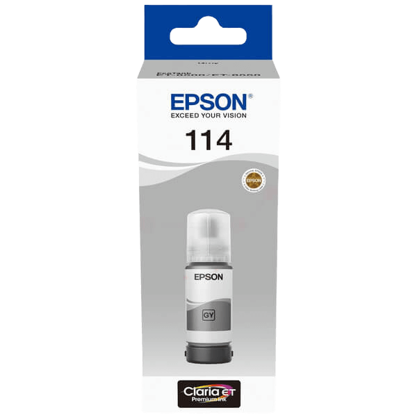 Epson 114 / C13T07B540 grå bläck refill - Original