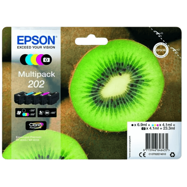 Epson 202 / C13T02E74010 CMYK rabattpaket - Original
