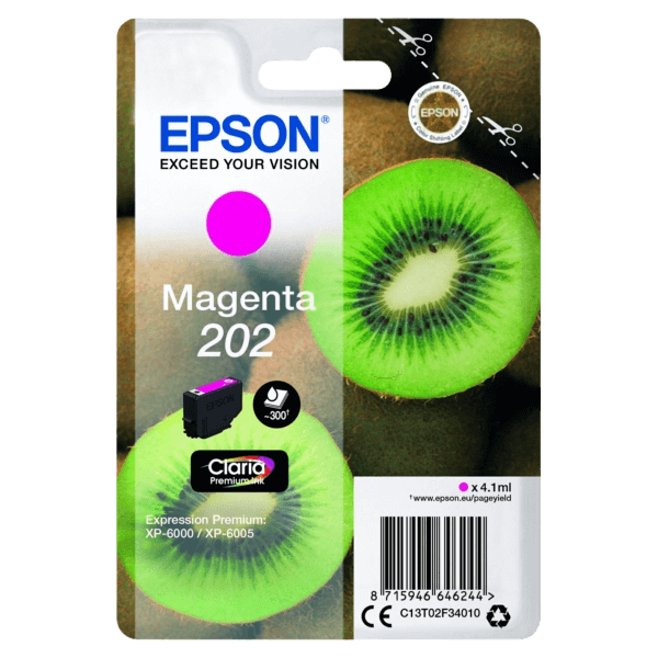 Epson 202 / C13T02F34010 magenta bläckpatron - Original