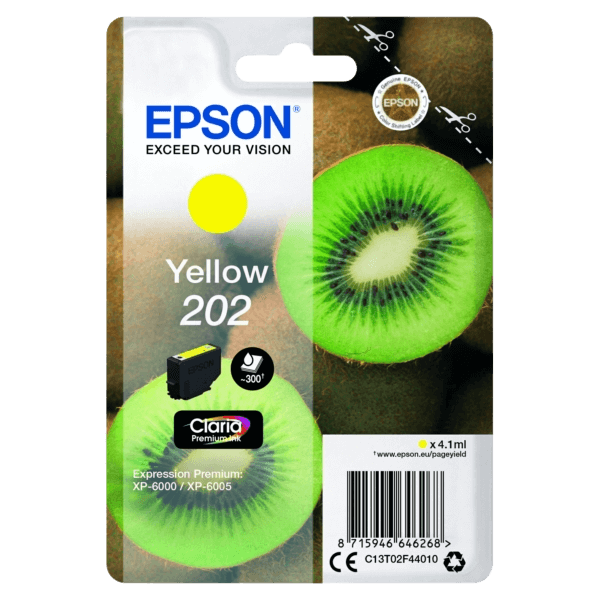 Epson 202 / C13T02F44010 gul bläckpatron - Original