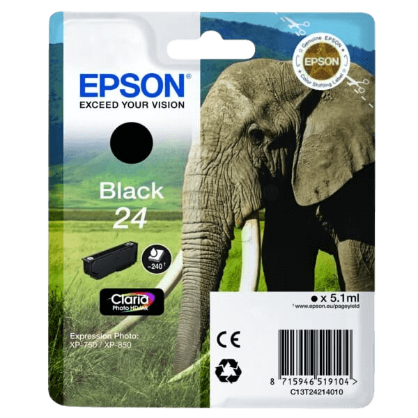 Epson 24 / C13T24214012 svart bläckpatron - Original