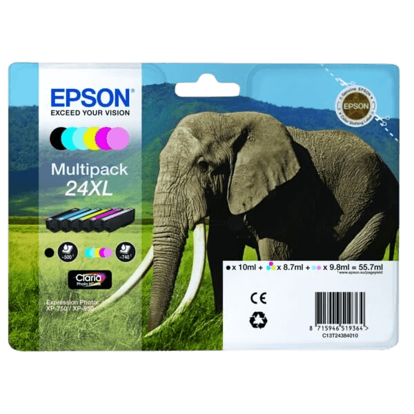 Epson 24 / C13T24384011 CMYK XL rabattpaket - Original