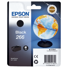 Epson 266 / C13T26614010 svart bläckpatron - Original