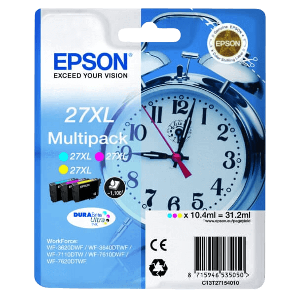 Epson 27 / C13T27154012 CMY XL rabattpaket - Original