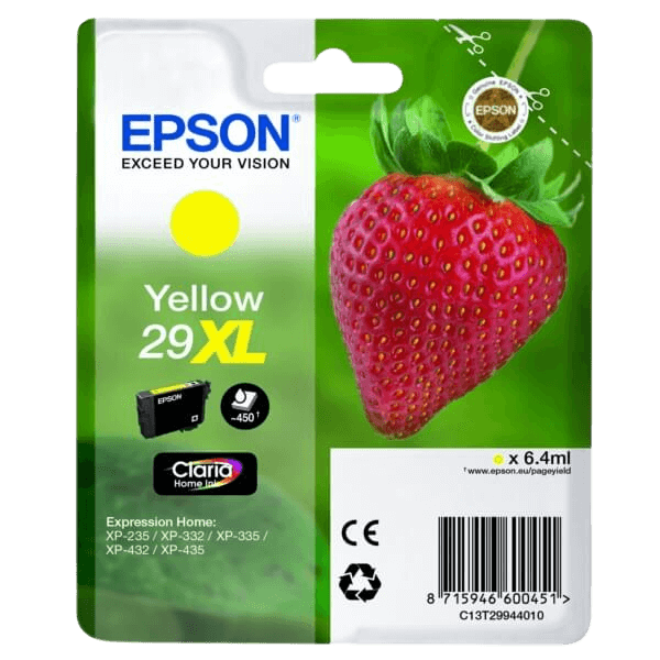 Epson 29 / C13T29944012 gul XL bläckpatron - Original