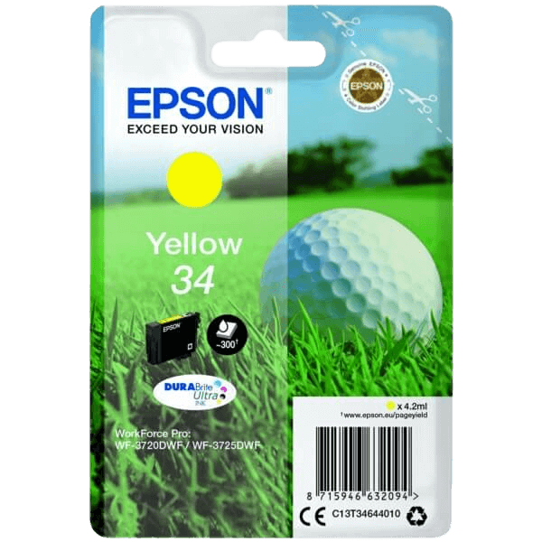 Epson 34 / C13T34644010 gul bläckpatron - Original