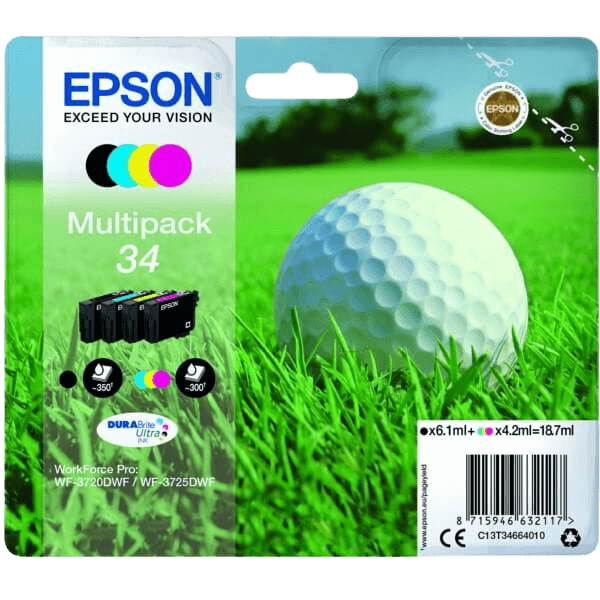 Epson 34 / C13T34664010 CMYK rabattpaket - Original