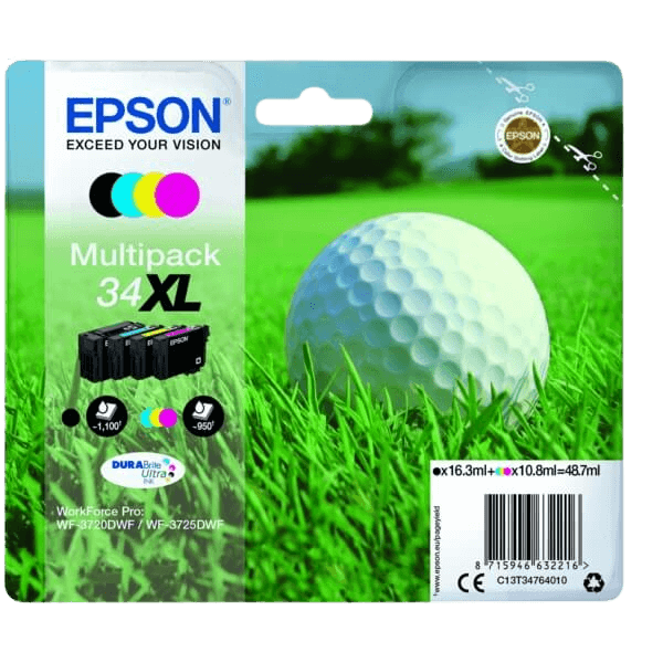 Epson 34 / C13T34764010 CMYK XL rabattpaket - Original