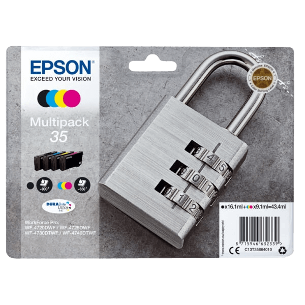 Epson 35 / C13T35864010 CMYK rabattpaket - Original