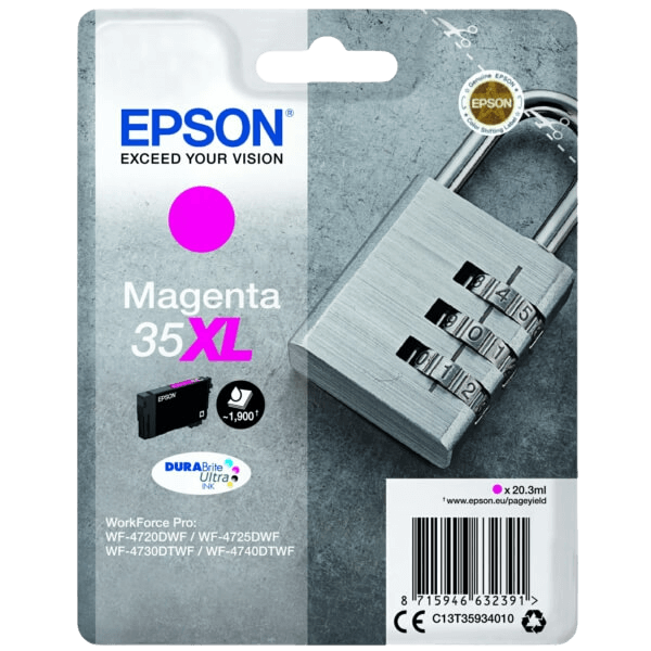 Epson 35 / C13T35934010 magenta XL bläckpatron - Original