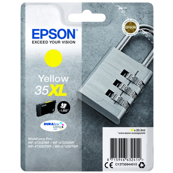 Epson 35 / C13T35944010 gul XL bläckpatron - Original