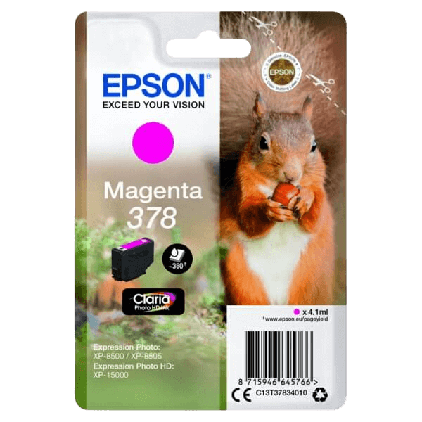 Epson 378 / C13T37834010 magenta bläckpatron - Original