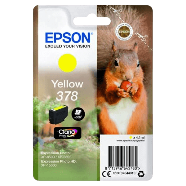 Epson 378 / C13T37844010 gul bläckpatron - Original