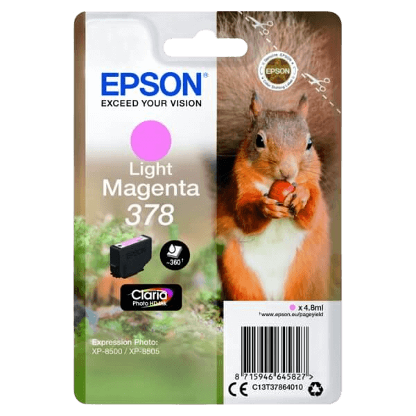 Epson 378 / C13T37864010 ljus magenta bläckpatron - Original