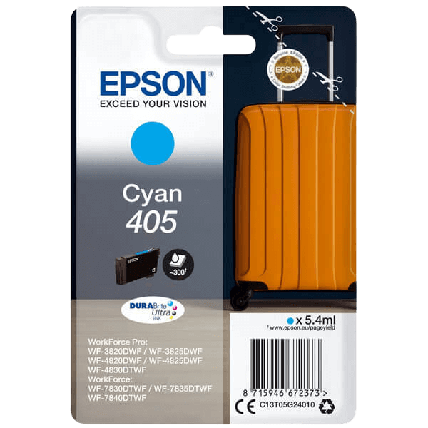 Epson 405 / C13T05G24010 cyan bläckpatron - Original