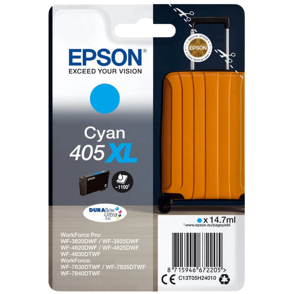 Epson 405XL / C13T05H24010 cyan XL bläckpatron - Original