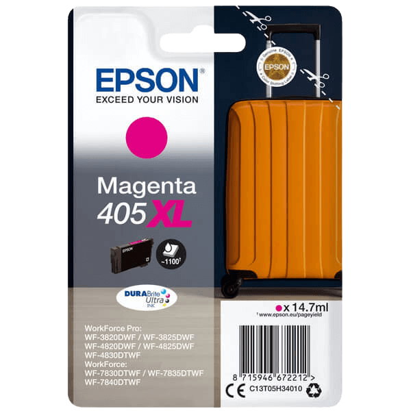 Epson 405XL / C13T05H34010 magenta XL bläckpatron - Original