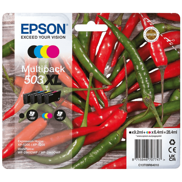 Epson 503XL / C13T09R64010 CMYK XL rabattpaket - Original