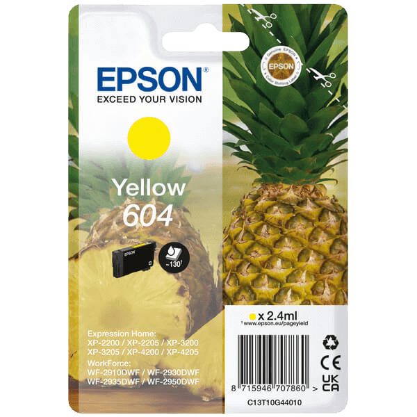 Epson 604 / C13T10G44010 gul bläckpatron - Original