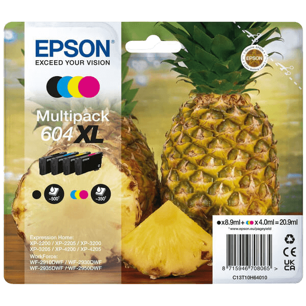 Epson 604XL / C13T10H64010 CMYK XL rabattpaket - Original