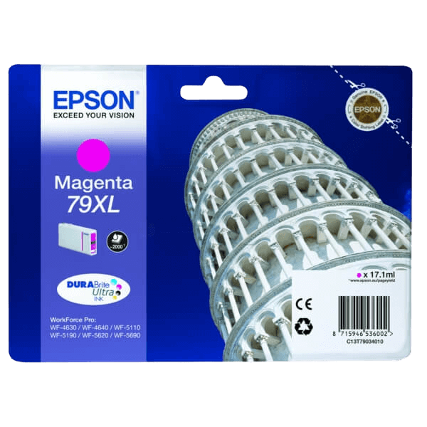 Epson 79 / C13T79034010 magenta XL bläckpatron - Original