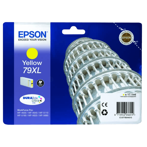 Epson 79 / C13T79044010 gul XL bläckpatron - Original