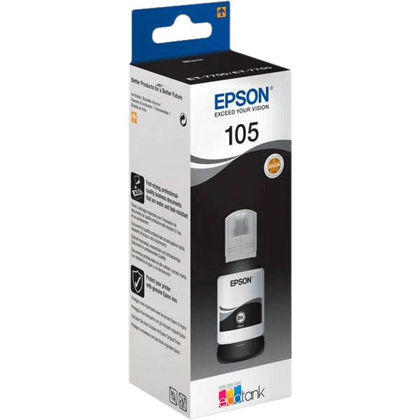 Epson 105 / C13T00Q140 svart bläck refill - Original