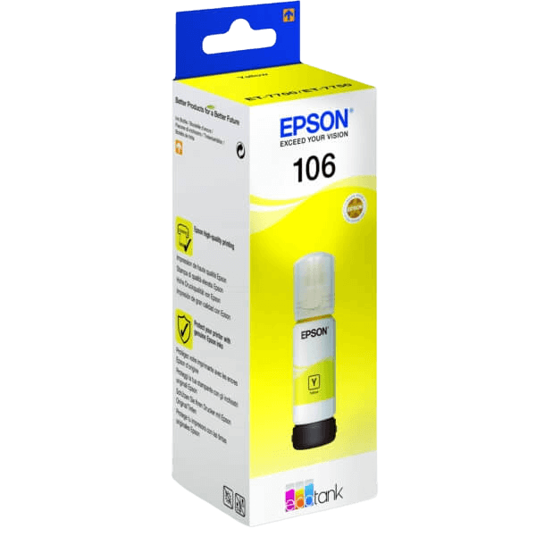 Epson 106 / C13T00R440 gul bläck refill - Original