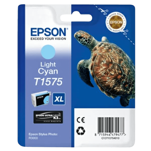 Epson T1575 / C13T15754010 ljus cyan bläckpatron - Original