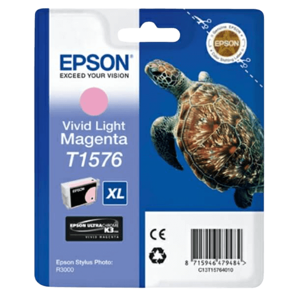Epson T1576 / C13T15764010 ljus magenta bläckpatron - Original