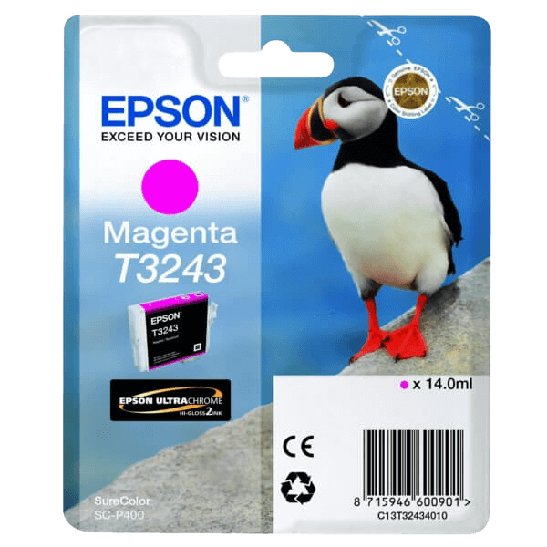 Epson T3243 / C13T32434010 magenta bläckpatron - Original