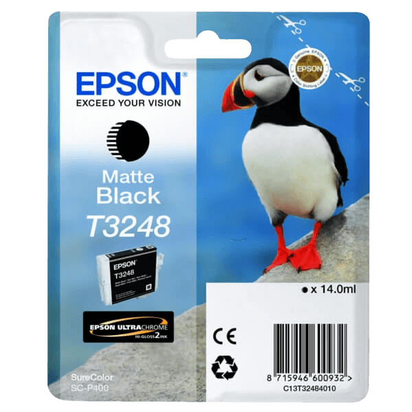 Epson T3248 / C13T32484010 matt svart bläckpatron - Original