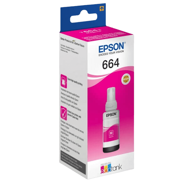 Epson T6643 / C13T664340 magenta bläck refill - Original