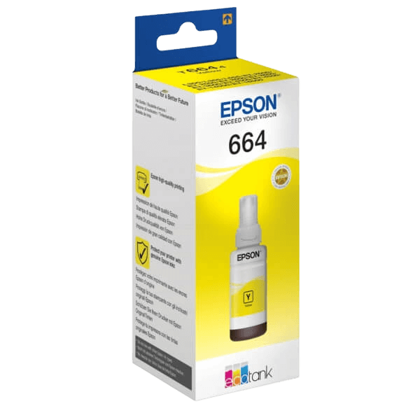 Epson T6644 / C13T664440 gul bläck refill - Original