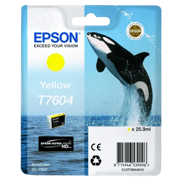 Epson T7604 / C13T76044010 gul bläckpatron - Original